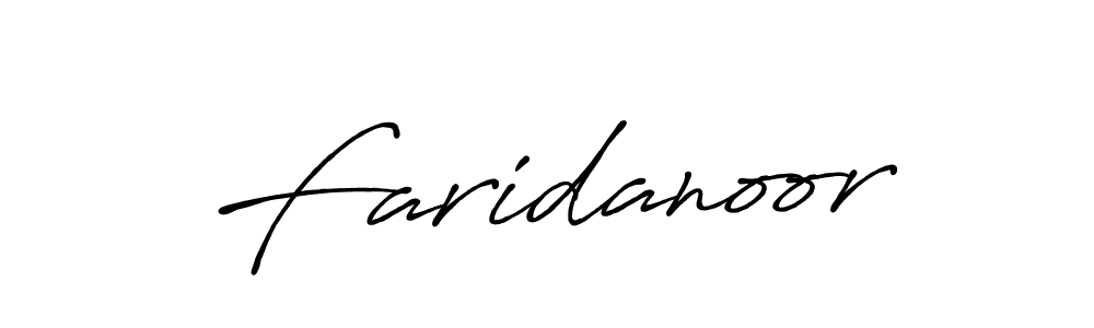 Also we have Faridanoor name is the best signature style. Create professional handwritten signature collection using Antro_Vectra_Bolder autograph style. Faridanoor signature style 7 images and pictures png