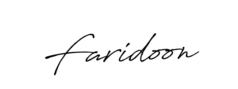 Create a beautiful signature design for name Faridoon. With this signature (Antro_Vectra_Bolder) fonts, you can make a handwritten signature for free. Faridoon signature style 7 images and pictures png