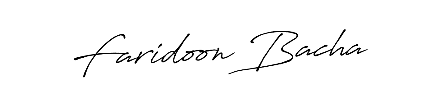 It looks lik you need a new signature style for name Faridoon Bacha. Design unique handwritten (Antro_Vectra_Bolder) signature with our free signature maker in just a few clicks. Faridoon Bacha signature style 7 images and pictures png