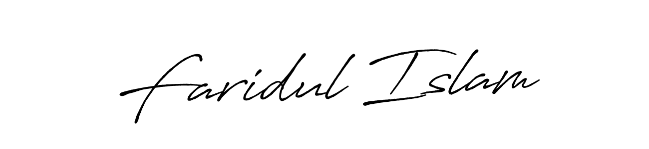 How to make Faridul Islam name signature. Use Antro_Vectra_Bolder style for creating short signs online. This is the latest handwritten sign. Faridul Islam signature style 7 images and pictures png