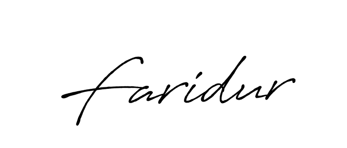 Make a beautiful signature design for name Faridur. With this signature (Antro_Vectra_Bolder) style, you can create a handwritten signature for free. Faridur signature style 7 images and pictures png