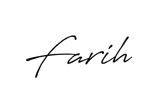 Also You can easily find your signature by using the search form. We will create Farih name handwritten signature images for you free of cost using Antro_Vectra_Bolder sign style. Farih signature style 7 images and pictures png