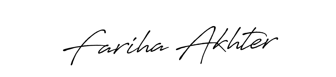 It looks lik you need a new signature style for name Fariha Akhter. Design unique handwritten (Antro_Vectra_Bolder) signature with our free signature maker in just a few clicks. Fariha Akhter signature style 7 images and pictures png