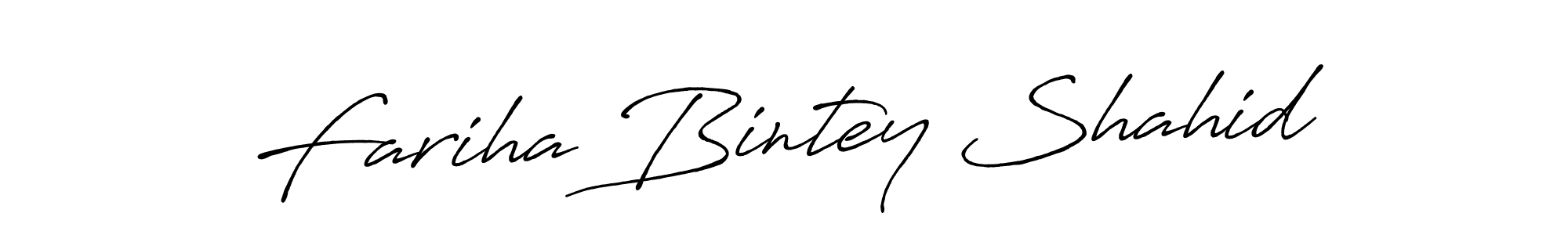 if you are searching for the best signature style for your name Fariha Bintey Shahid. so please give up your signature search. here we have designed multiple signature styles  using Antro_Vectra_Bolder. Fariha Bintey Shahid signature style 7 images and pictures png