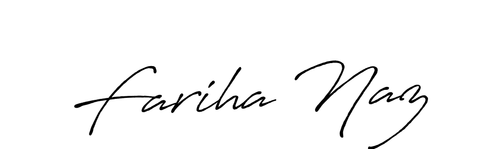 Also You can easily find your signature by using the search form. We will create Fariha Naz name handwritten signature images for you free of cost using Antro_Vectra_Bolder sign style. Fariha Naz signature style 7 images and pictures png