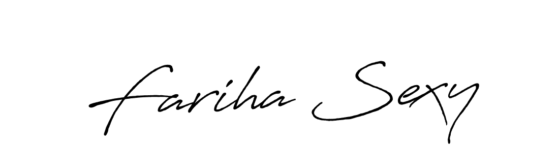 It looks lik you need a new signature style for name Fariha Sexy. Design unique handwritten (Antro_Vectra_Bolder) signature with our free signature maker in just a few clicks. Fariha Sexy signature style 7 images and pictures png