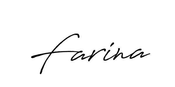 Also we have Farina name is the best signature style. Create professional handwritten signature collection using Antro_Vectra_Bolder autograph style. Farina signature style 7 images and pictures png