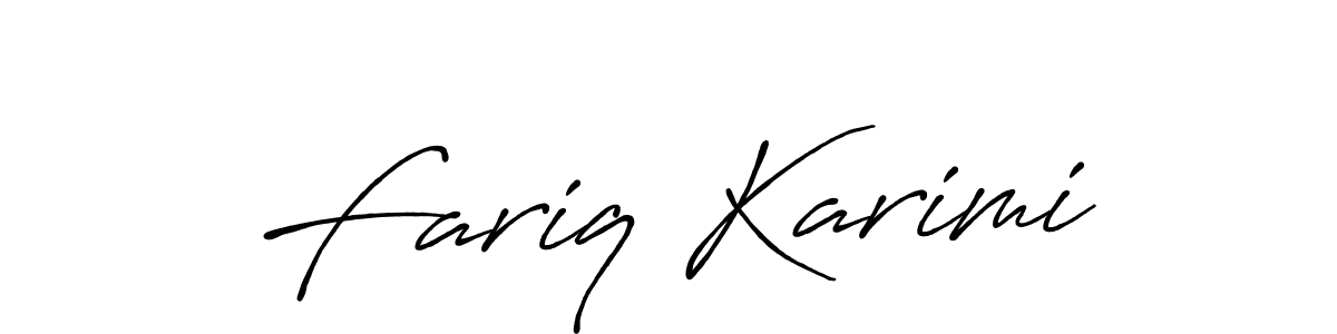 Fariq Karimi stylish signature style. Best Handwritten Sign (Antro_Vectra_Bolder) for my name. Handwritten Signature Collection Ideas for my name Fariq Karimi. Fariq Karimi signature style 7 images and pictures png