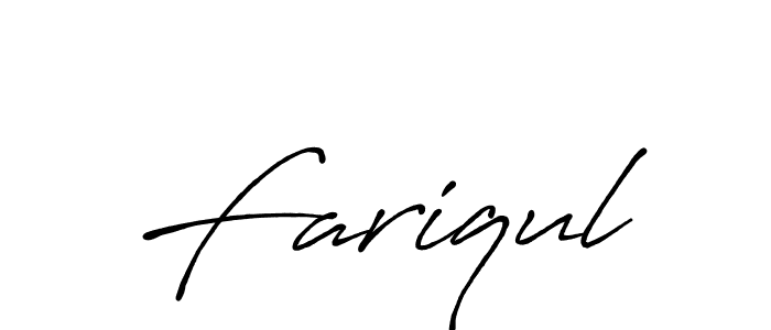 How to make Fariqul signature? Antro_Vectra_Bolder is a professional autograph style. Create handwritten signature for Fariqul name. Fariqul signature style 7 images and pictures png