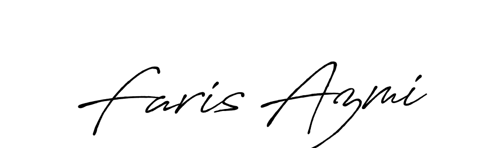 Also You can easily find your signature by using the search form. We will create Faris Azmi name handwritten signature images for you free of cost using Antro_Vectra_Bolder sign style. Faris Azmi signature style 7 images and pictures png