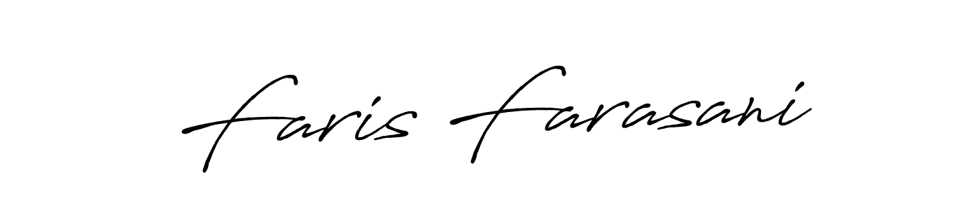 Make a beautiful signature design for name Faris Farasani. Use this online signature maker to create a handwritten signature for free. Faris Farasani signature style 7 images and pictures png