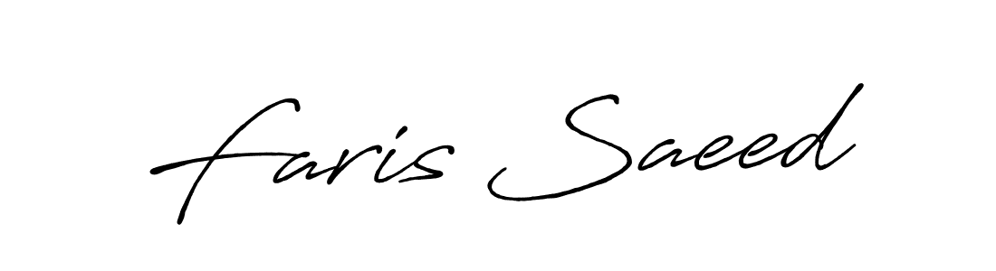 It looks lik you need a new signature style for name Faris Saeed. Design unique handwritten (Antro_Vectra_Bolder) signature with our free signature maker in just a few clicks. Faris Saeed signature style 7 images and pictures png