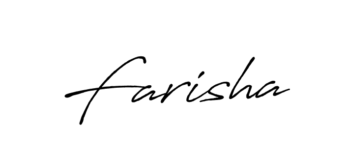 Also You can easily find your signature by using the search form. We will create Farisha name handwritten signature images for you free of cost using Antro_Vectra_Bolder sign style. Farisha signature style 7 images and pictures png