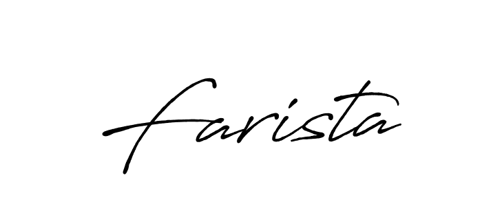 Make a beautiful signature design for name Farista. Use this online signature maker to create a handwritten signature for free. Farista signature style 7 images and pictures png