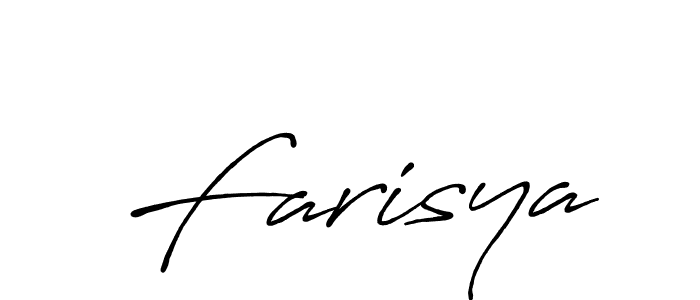 Farisya stylish signature style. Best Handwritten Sign (Antro_Vectra_Bolder) for my name. Handwritten Signature Collection Ideas for my name Farisya. Farisya signature style 7 images and pictures png