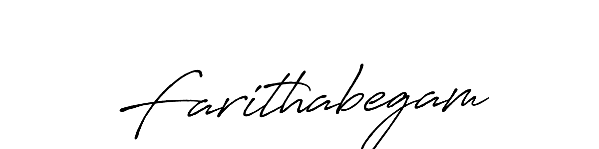 Design your own signature with our free online signature maker. With this signature software, you can create a handwritten (Antro_Vectra_Bolder) signature for name Farithabegam. Farithabegam signature style 7 images and pictures png