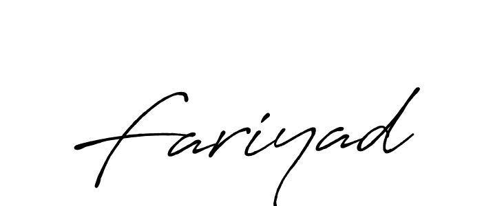 Make a beautiful signature design for name Fariyad. With this signature (Antro_Vectra_Bolder) style, you can create a handwritten signature for free. Fariyad signature style 7 images and pictures png