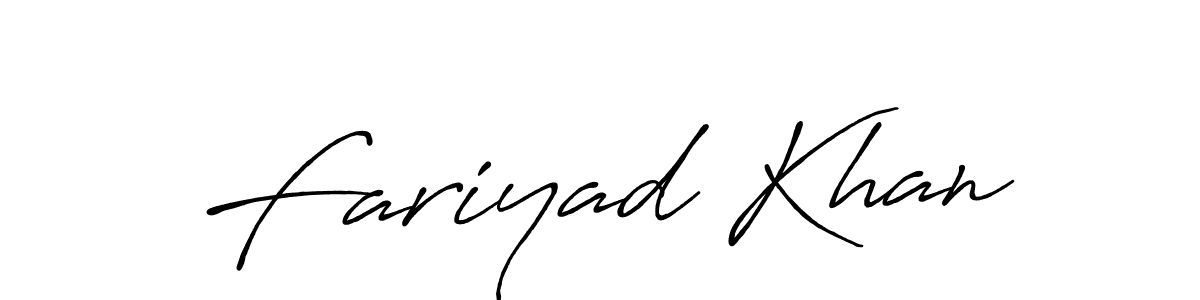 How to make Fariyad Khan signature? Antro_Vectra_Bolder is a professional autograph style. Create handwritten signature for Fariyad Khan name. Fariyad Khan signature style 7 images and pictures png