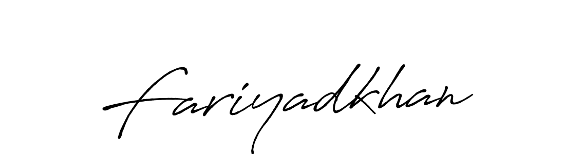 It looks lik you need a new signature style for name Fariyadkhan. Design unique handwritten (Antro_Vectra_Bolder) signature with our free signature maker in just a few clicks. Fariyadkhan signature style 7 images and pictures png