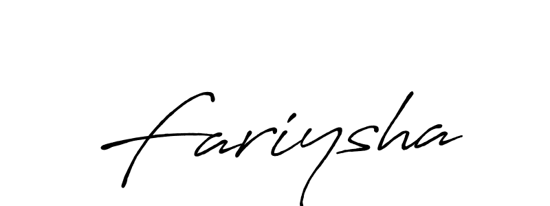 Fariysha stylish signature style. Best Handwritten Sign (Antro_Vectra_Bolder) for my name. Handwritten Signature Collection Ideas for my name Fariysha. Fariysha signature style 7 images and pictures png