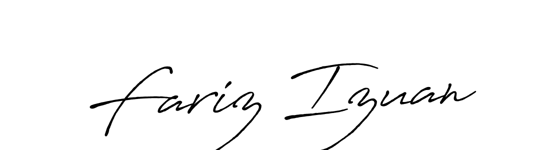Similarly Antro_Vectra_Bolder is the best handwritten signature design. Signature creator online .You can use it as an online autograph creator for name Fariz Izuan. Fariz Izuan signature style 7 images and pictures png