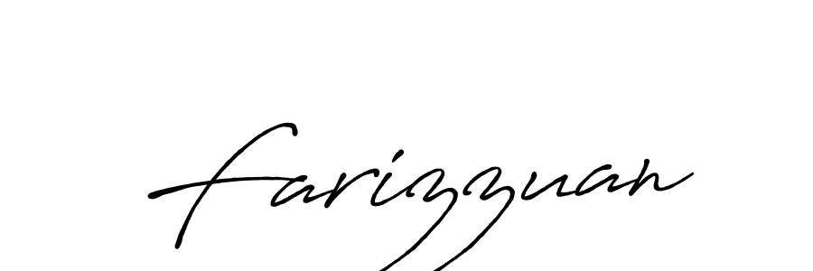 Make a beautiful signature design for name Farizzuan. With this signature (Antro_Vectra_Bolder) style, you can create a handwritten signature for free. Farizzuan signature style 7 images and pictures png