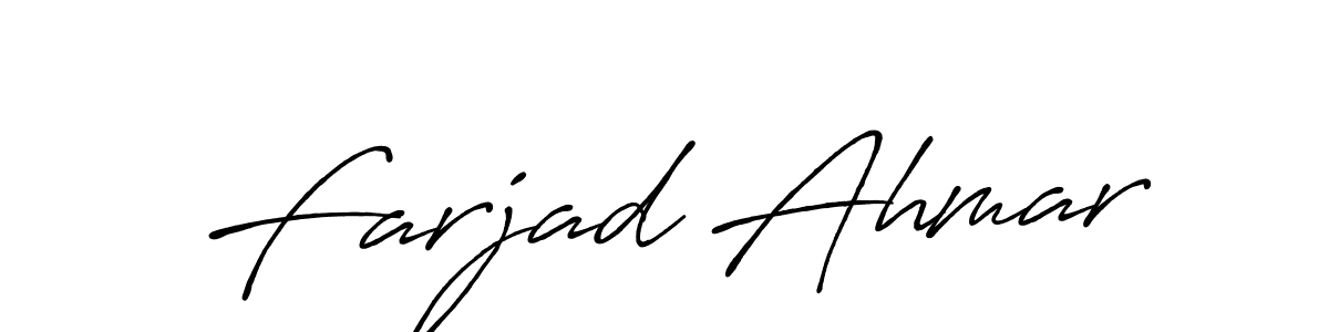 Make a short Farjad Ahmar signature style. Manage your documents anywhere anytime using Antro_Vectra_Bolder. Create and add eSignatures, submit forms, share and send files easily. Farjad Ahmar signature style 7 images and pictures png