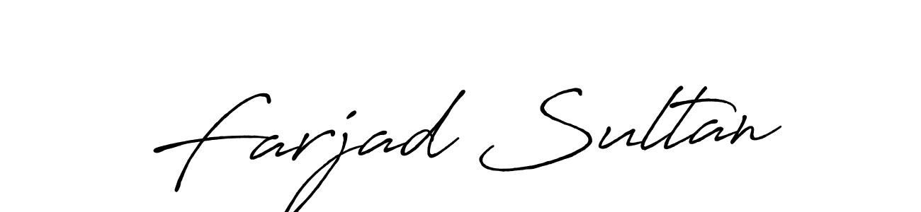 How to make Farjad Sultan signature? Antro_Vectra_Bolder is a professional autograph style. Create handwritten signature for Farjad Sultan name. Farjad Sultan signature style 7 images and pictures png