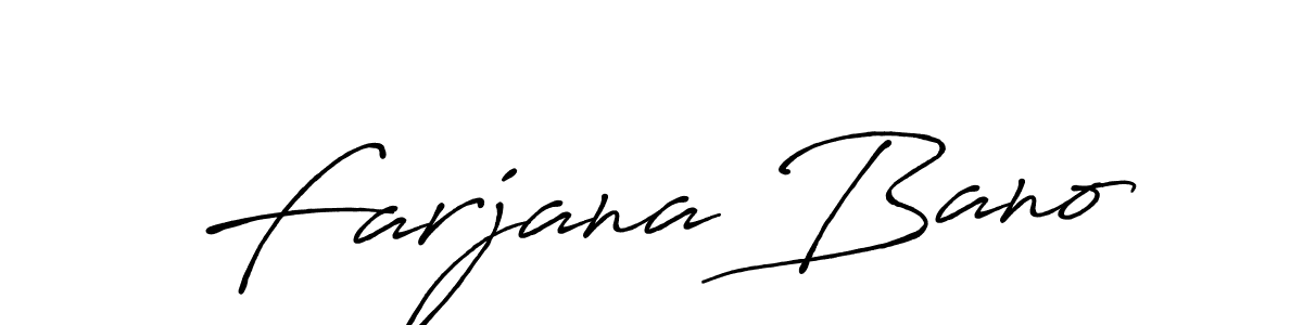 How to Draw Farjana Bano signature style? Antro_Vectra_Bolder is a latest design signature styles for name Farjana Bano. Farjana Bano signature style 7 images and pictures png