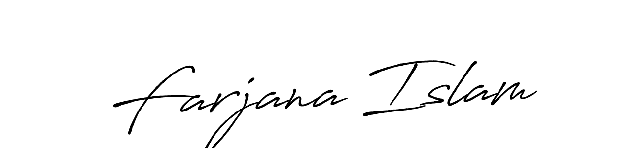 How to make Farjana Islam signature? Antro_Vectra_Bolder is a professional autograph style. Create handwritten signature for Farjana Islam name. Farjana Islam signature style 7 images and pictures png