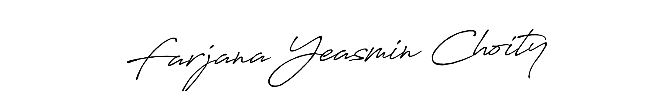 You can use this online signature creator to create a handwritten signature for the name Farjana Yeasmin Choity. This is the best online autograph maker. Farjana Yeasmin Choity signature style 7 images and pictures png