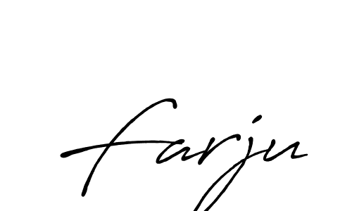 Make a beautiful signature design for name Farju. With this signature (Antro_Vectra_Bolder) style, you can create a handwritten signature for free. Farju signature style 7 images and pictures png