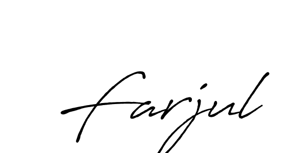 if you are searching for the best signature style for your name Farjul. so please give up your signature search. here we have designed multiple signature styles  using Antro_Vectra_Bolder. Farjul signature style 7 images and pictures png