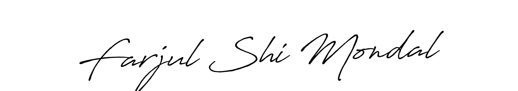 Also we have Farjul Shi Mondal name is the best signature style. Create professional handwritten signature collection using Antro_Vectra_Bolder autograph style. Farjul Shi Mondal signature style 7 images and pictures png