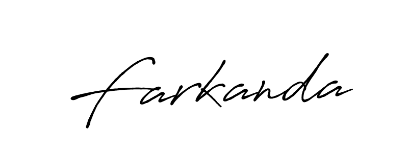 Use a signature maker to create a handwritten signature online. With this signature software, you can design (Antro_Vectra_Bolder) your own signature for name Farkanda. Farkanda signature style 7 images and pictures png