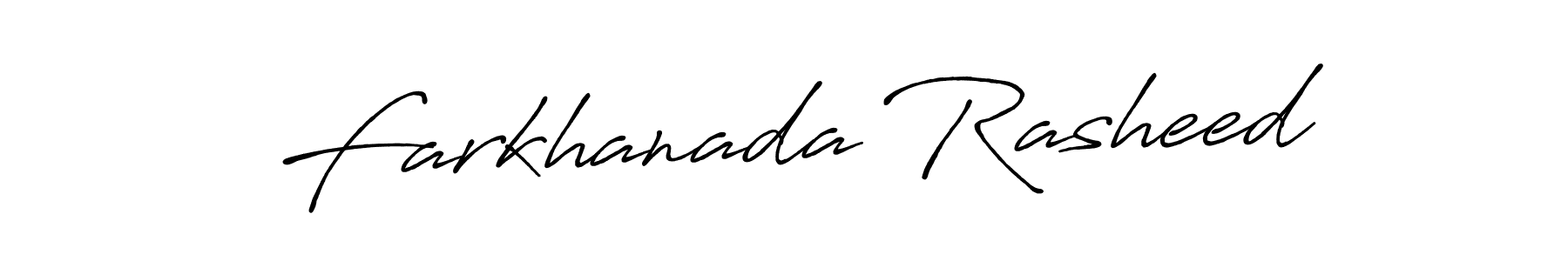Farkhanada Rasheed stylish signature style. Best Handwritten Sign (Antro_Vectra_Bolder) for my name. Handwritten Signature Collection Ideas for my name Farkhanada Rasheed. Farkhanada Rasheed signature style 7 images and pictures png