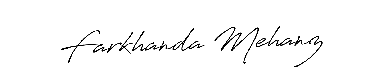 if you are searching for the best signature style for your name Farkhanda Mehanz. so please give up your signature search. here we have designed multiple signature styles  using Antro_Vectra_Bolder. Farkhanda Mehanz signature style 7 images and pictures png