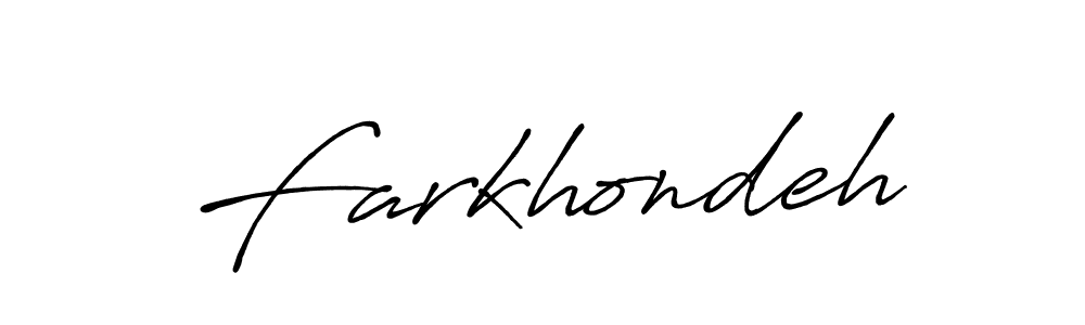 The best way (Antro_Vectra_Bolder) to make a short signature is to pick only two or three words in your name. The name Farkhondeh include a total of six letters. For converting this name. Farkhondeh signature style 7 images and pictures png