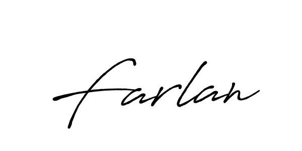 Make a beautiful signature design for name Farlan. With this signature (Antro_Vectra_Bolder) style, you can create a handwritten signature for free. Farlan signature style 7 images and pictures png