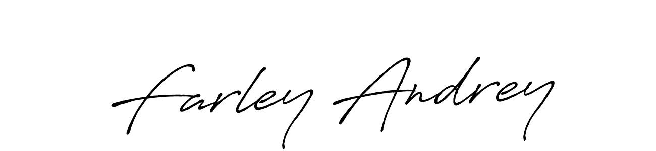 It looks lik you need a new signature style for name Farley Andrey. Design unique handwritten (Antro_Vectra_Bolder) signature with our free signature maker in just a few clicks. Farley Andrey signature style 7 images and pictures png