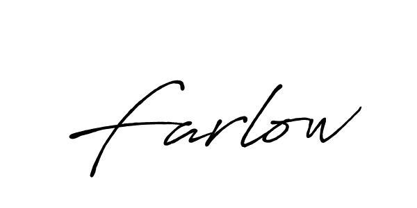 Create a beautiful signature design for name Farlow. With this signature (Antro_Vectra_Bolder) fonts, you can make a handwritten signature for free. Farlow signature style 7 images and pictures png