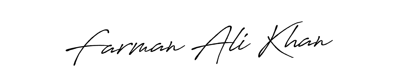 Make a beautiful signature design for name Farman Ali Khan. Use this online signature maker to create a handwritten signature for free. Farman Ali Khan signature style 7 images and pictures png