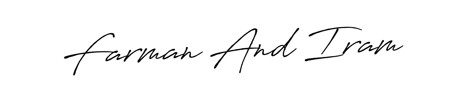 Check out images of Autograph of Farman And Iram name. Actor Farman And Iram Signature Style. Antro_Vectra_Bolder is a professional sign style online. Farman And Iram signature style 7 images and pictures png