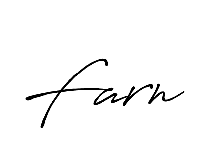 Design your own signature with our free online signature maker. With this signature software, you can create a handwritten (Antro_Vectra_Bolder) signature for name Farn. Farn signature style 7 images and pictures png