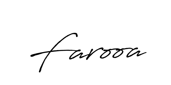 How to make Farooa name signature. Use Antro_Vectra_Bolder style for creating short signs online. This is the latest handwritten sign. Farooa signature style 7 images and pictures png