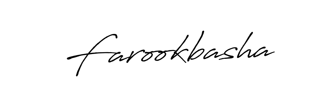 Use a signature maker to create a handwritten signature online. With this signature software, you can design (Antro_Vectra_Bolder) your own signature for name Farookbasha. Farookbasha signature style 7 images and pictures png