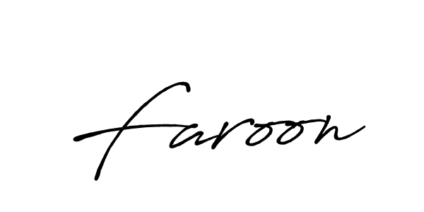 Make a beautiful signature design for name Faroon. With this signature (Antro_Vectra_Bolder) style, you can create a handwritten signature for free. Faroon signature style 7 images and pictures png
