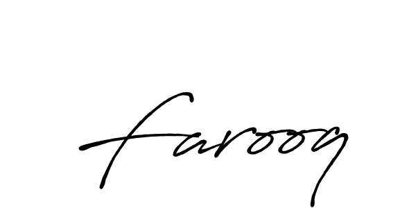 Use a signature maker to create a handwritten signature online. With this signature software, you can design (Antro_Vectra_Bolder) your own signature for name Farooq. Farooq signature style 7 images and pictures png