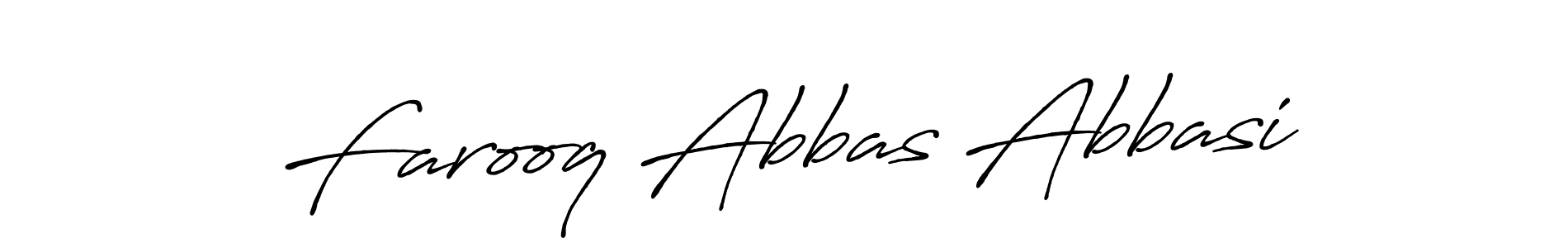 Farooq Abbas Abbasi stylish signature style. Best Handwritten Sign (Antro_Vectra_Bolder) for my name. Handwritten Signature Collection Ideas for my name Farooq Abbas Abbasi. Farooq Abbas Abbasi signature style 7 images and pictures png