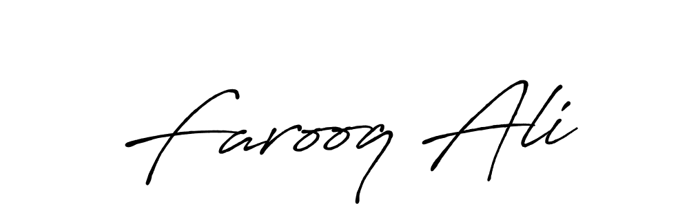 Use a signature maker to create a handwritten signature online. With this signature software, you can design (Antro_Vectra_Bolder) your own signature for name Farooq Ali. Farooq Ali signature style 7 images and pictures png